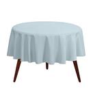 Toalha de mesa Gee Di Moda redonda de 70 polegadas de poliéster azul bebê