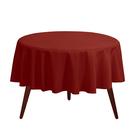 Toalha de mesa Gee Di Moda redonda de 90 polegadas de poliéster laranja queimado