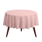 Toalha de mesa Gee Di Moda rosa redonda de 108 polegadas para mesa de 122 a 183 cm