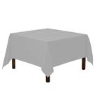 Toalha de mesa Gee Di Moda Square 216x216cm Prateada Poliéster
