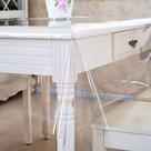 Toalha De Mesa Grossa Plástico Transparente 1m X 1,40m