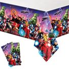 Toalha de mesa GYSIXGAOSU Super Hero descartável 70x42in, pacote com 2 Toalha de mesa GYSIXGAOSU Super Hero descartável 70x42in, pacote com 2