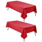 Toalha de mesa Hiasan 2 peças vermelha 102x102 cm impermeável