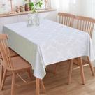 Toalha De Mesa Impermeável 4 Lugares Quadrado Jacquard 140x140cm Toalha De Mesa Impermeável 4 Lugares Quadrado Jacquard 140x140cm