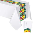 Toalha de mesa Irenare 3 peças 137 x 274 cm Hawaiian Luau Decor