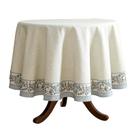 Toalha de mesa ISAENNE Designer Vintage Linen 170 cm de diâmetro