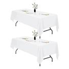 Toalha de mesa IVAPUPU branca para mesa retangular 152x259cm 2 unidades