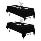 Toalha de mesa IVAPUPU preta retangular 152x259cm impermeável