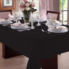 Toalha de Mesa Jacquard Admirare 8 Lugares Quadrada Preta Toalha de Mesa Jacquard Admirare 8 Lugares Quadrada Preta