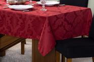 Toalha de Mesa Jacquard Decorativa Para Cozinha e Festas Tecido Arabesco 04 Lugares