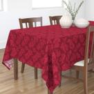 Toalha de Mesa Jacquard Estampado 6 Lugares 220cm x 140cm Ultra Resistente Aveludada