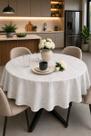 Toalha De Mesa Jacquard Redonda 4 Lugares 1,60m Ø Toalha De Mesa Jacquard Redonda 4 Lugares 1,60m Ø