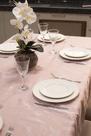 Toalha de Mesa Jacquard Retangular Glamour Luxo 2,00x1,35 - 6 Lugares - Rosê