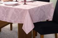 Toalha de Mesa Jacquard Tecido Arabesco 06 Lugares Decoração Para Cozinha e Festas