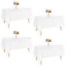 Toalha de mesa JALANCY retangular 152x259cm, poliéster branco, pacote x4
