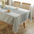 Toalha de mesa JIALE impermeável de algodão de linho 140x180cm cinza Toalha de mesa JIALE impermeável de algodão de linho 140x180cm cinza