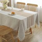 Toalha de mesa JIALE impermeável de algodão de linho 55x120cm marrom Toalha de mesa JIALE impermeável de algodão de linho 55x120cm marrom