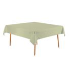 Toalha de mesa Karsten Quadrada 8 lugares Celebra Veríssimo 2,20x2,20m Tecido Jacquard Cor:Alecrim