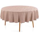 Toalha de Mesa Karsten Verissimo Jacquard 178cm Rosa