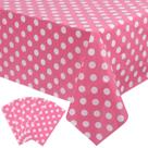 Toalha de mesa Kesfey Pink Polka Dot Minnie Mouse 137x274cm x5