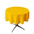 Toalha de mesa LA Linen Poliéster Poplin Lavável Redonda 148cm