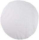 Toalha de mesa LA Linen Poliéster Poplin redonda 130cm branca