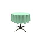 Toalha de mesa LA Linen Poliéster Poplin Redonda 130cm Mint
