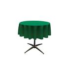 Toalha de mesa LA Linen Poliéster Poplin redonda 130cm verde