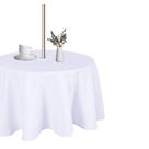 Toalha de mesa LUSHVIDA 60" redonda impermeável com zíper branco