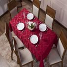 Toalha de Mesa Luxo Tecido Jacquard 06 Lugares 1,35x2,20 Retangular