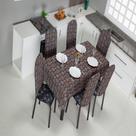 Toalha de Mesa Malha Gel Estampa Exclusiva 8 Lugares Para Dia a Dia 2,50x1,40m Toalha de Mesa Malha Gel Estampa Exclusiva 8 Lugares Para Dia a Dia 2,50x1,40m