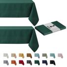 Toalha de mesa maxmill, pacote com 2, retangular, 132x178 cm, verde Hunter