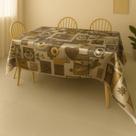 Toalha De Mesa Metalizada Coffee Love Rolo 1,37x20m Vinil PVC