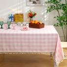 Toalha de mesa Midsummer Breeze Retangular 140x300cm Algodão Rosa