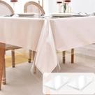 Toalha de mesa Nasitos Plastic 152x213cm Impermeável Transparente x2