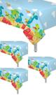 Toalha de mesa Oojami Dinosaur Birthday Party, pacote com 4, 137x274cm Toalha de mesa Oojami Dinosaur Birthday Party, pacote com 4, 137x274cm