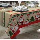 Toalha de Mesa Oxford Festiva Natalina Natal Papai Noel para 4 e 6 Luagares Estampa Premium Natalina Toalha de Mesa Oxford Festiva Natalina Natal Papai Noel para 4 e 6 Luagares Estampa Premium Natalina