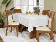Toalha De Mesa Oxford Retangular 2,00x1,45m 6 Lugares