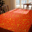 Toalha De Mesa Para Ceia Natal Natalina Luxo 6 Lugares Decoração