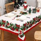 Toalha De Mesa Para Ceia Natalina Vários Tamanhos Estampas Sortidas Natal