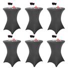 Toalha de mesa Pesonlook Cocktail Spandex Stretch 80x110cm, pacote com 6