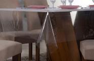 Toalha de Mesa Plástico pvc Transparente Impermeável 8 cadeiras 2,5mX1,4m Toalha de Mesa Plástico pvc Transparente Impermeável 8 cadeiras 2,5mX1,4m