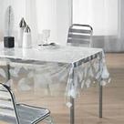 Toalha de mesa plástico transparente desenhada impermeável pvc cristal
