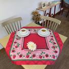 Toalha de Mesa POP Quadrada Decorativo Lavanda 75cm x 75cm