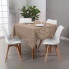 Toalha De Mesa Quadrada 4 Cadeiras 1,40x1,40 Tecido Jacquard