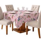 Toalha de Mesa Quadrada 4 Cadeiras 1,45M x 1,45M Estampada Oxford Festa Buffet