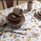 Toalha de Mesa Quadrada 4 Lugares Döhler Anti Manchas 140 x 140cm Toalha de Mesa Quadrada 4 Lugares Döhler Anti Manchas 140 x 140cm