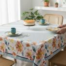 Toalha de Mesa Quadrada 4 lugares POP Lepper Estampa Manjar Floral 1,40x1,40m