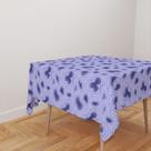 Toalha De Mesa Quadrada 4 Lugares Tecido Oxford Abstrato Roxo Very Peri TL300 - 140x140cm