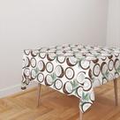 Toalha De Mesa Quadrada 4 Lugares Tecido Oxford Coco TL116 - 140x140cm